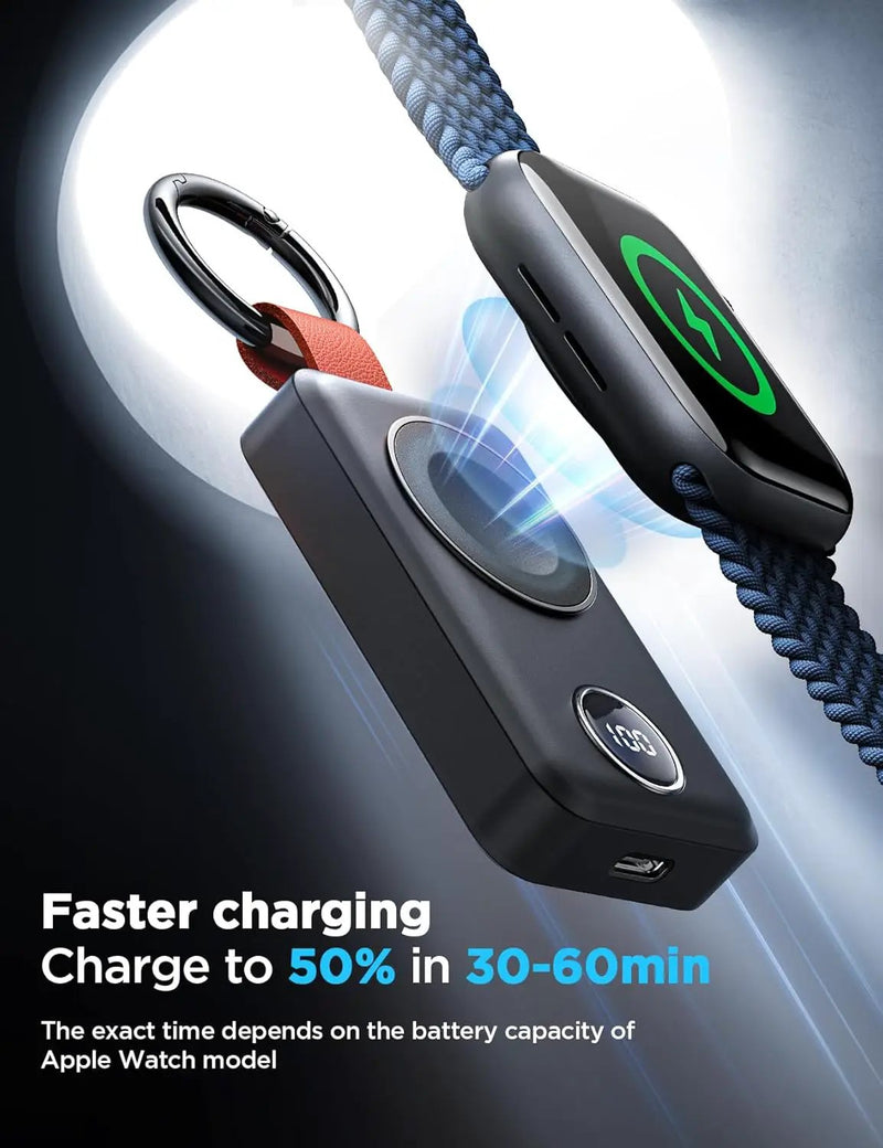 JOYROOM 2000mAh Wireless Charger For Apple Watch Black by salelink.co.nz