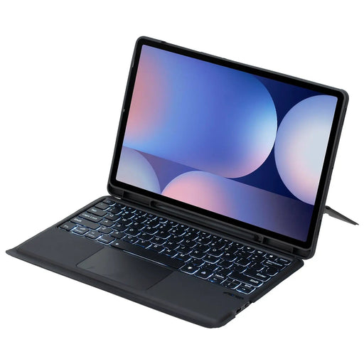 HY-810B Combo Keyboard Case With Backlight for Samsung Tab S10 Plus Black by salelink.co.nz