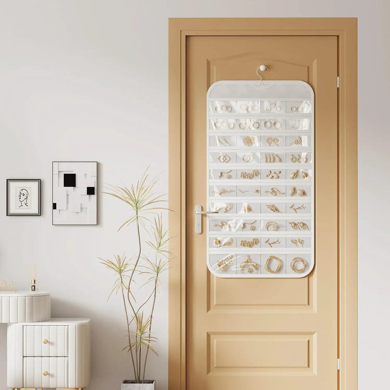 Hanging Jewelry Organizer White by salelink.co.nz