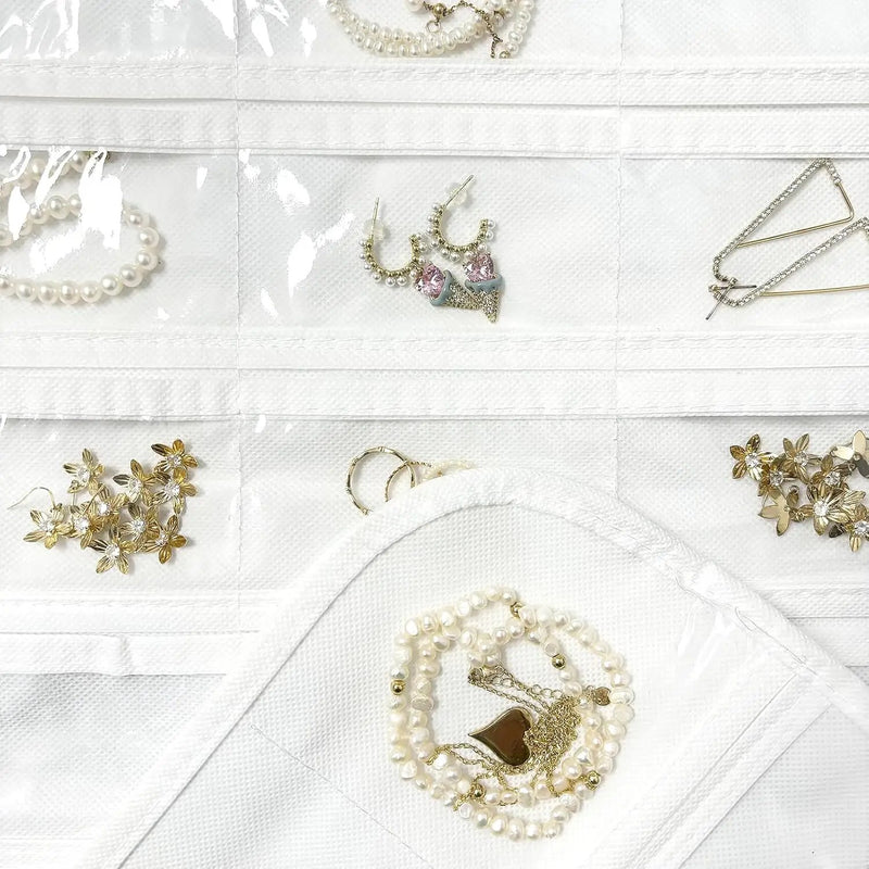 Hanging Jewelry Organizer White by salelink.co.nz