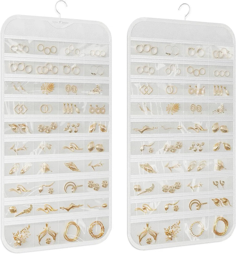 Hanging Jewelry Organizer White by salelink.co.nz