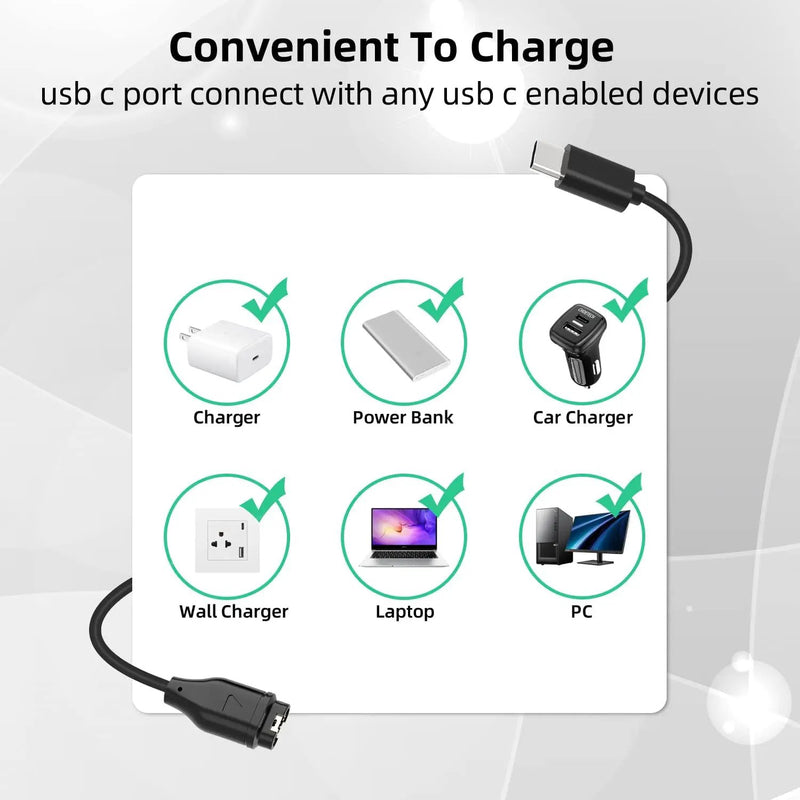 USB C Garmin Watch Charger Cable by salelink.co.nz