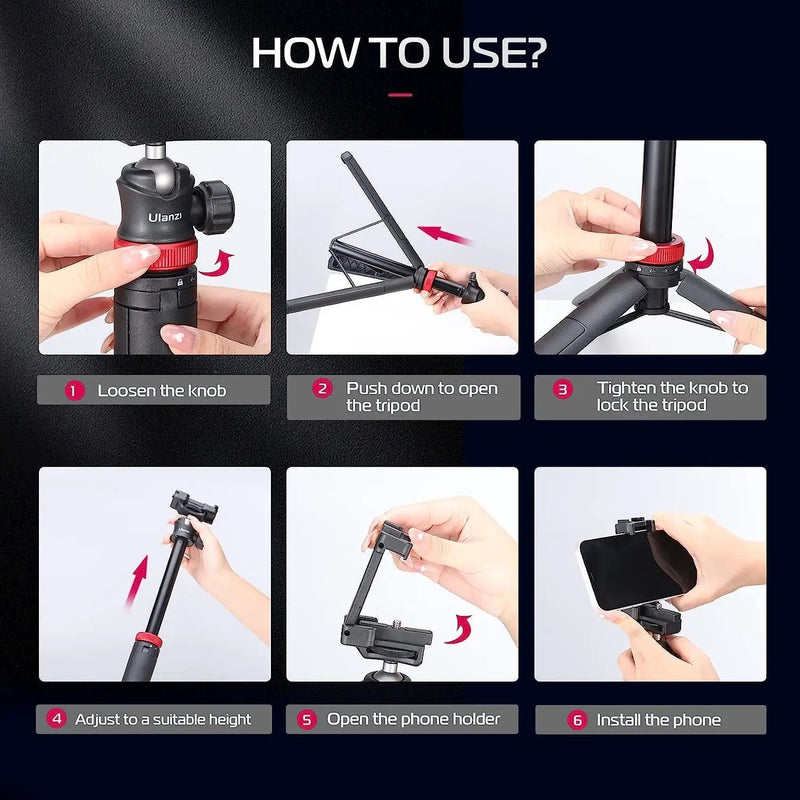 ULANZI MT-44 Extendable Phone Tripod Selfie Stick by salelink.co.nz