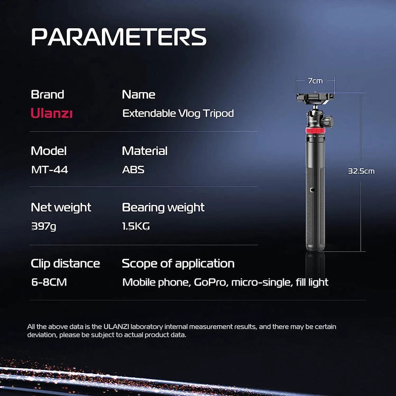 ULANZI MT-44 Extendable Phone Tripod Selfie Stick by salelink.co.nz