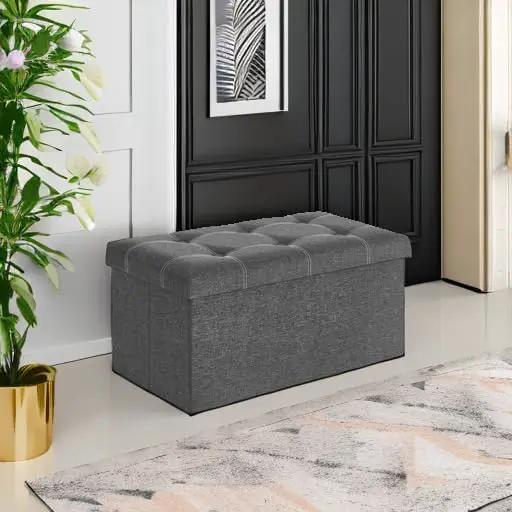 Storage Ottoman Bench 76*38*38CM by salelink.co.nz