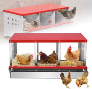 Chicken Nesting Box with 3 Holes by salelink.co.nz