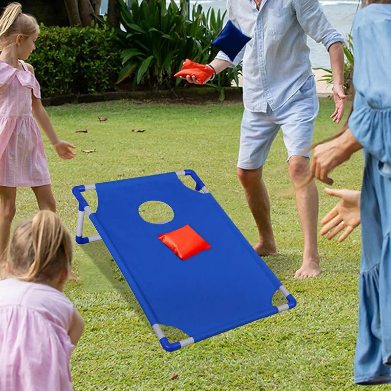 Portable Sandbag Toss Game Set Blue by salelink.co.nz