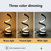 Spiral LED Table Lamp by salelink.co.nz