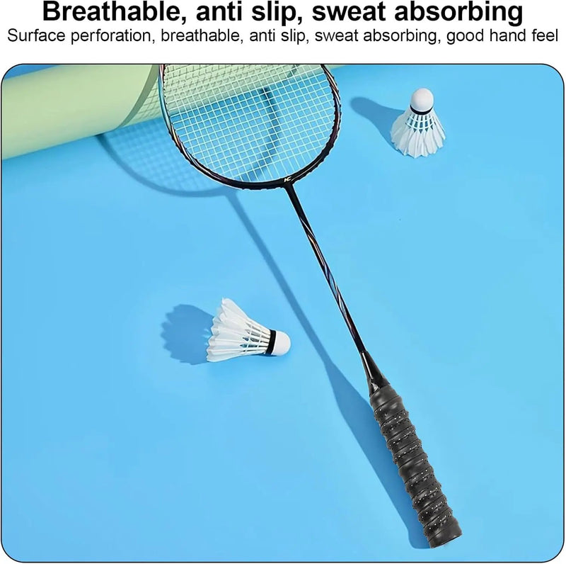 4Pcs Tennis Racket Grip Tapes black by salelink.co.nz