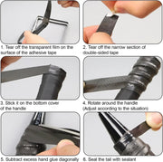 4Pcs Tennis Racket Grip Tapes black by salelink.co.nz