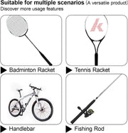 4Pcs Tennis Racket Grip Tapes black by salelink.co.nz