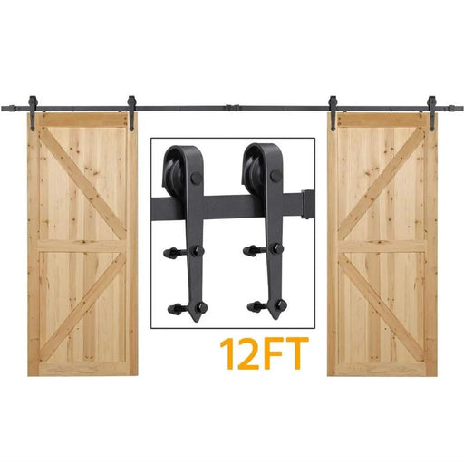 12FT/366cm Barn Door Hardware Kit by salelink.co.nz