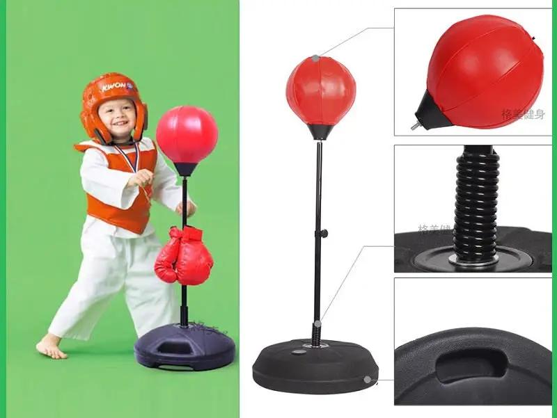 Punch Speed Ball Gloves Set Free Standing Punching Boxing Bag Home GYM Training by dealonline.co.nz