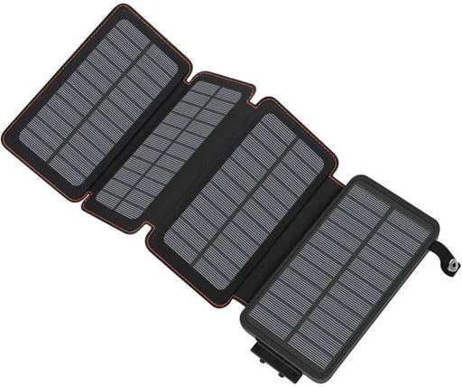 Solar Power Bank with 4 Panels 25000mAh by salelink.co.nz