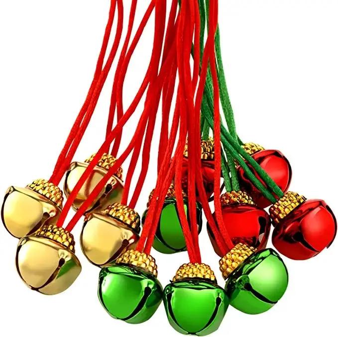 12Pcs Christmas Bell Necklaces by salelink.co.nz