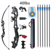 Archery Bow and Arrows Set 40lbs black by salelink.co.nz