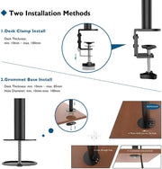 Monitor Arm Mount with Laptop Tray by salelink.co.nz
