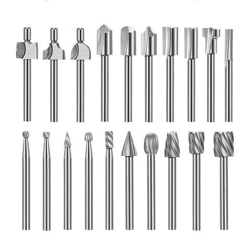 10pcs HSS Router Bits + 10pcs Rotary Bits by salelink.co.nz