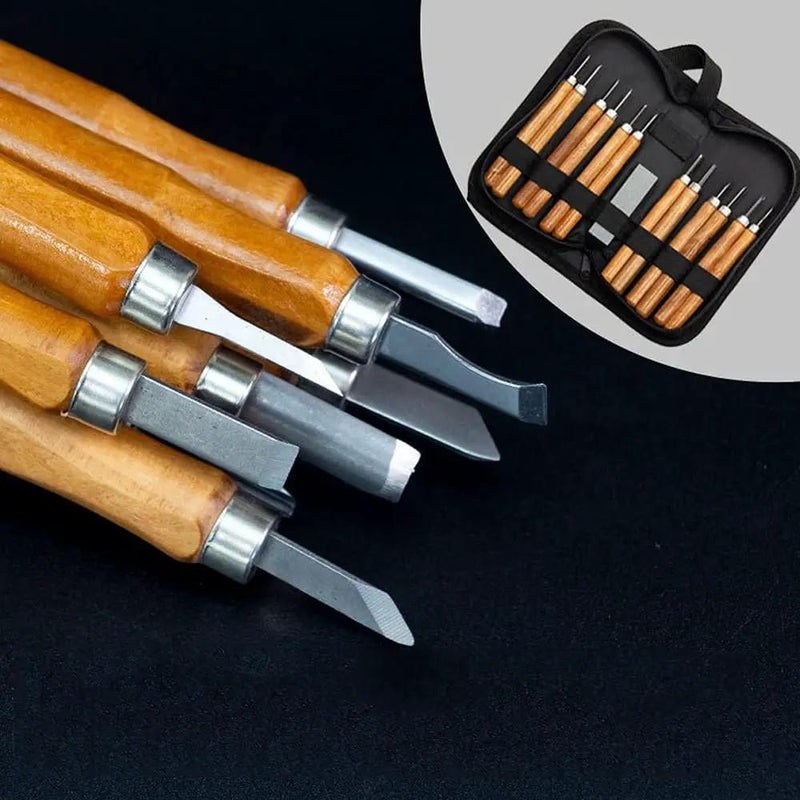 12PCS Wood Carving Tools Set by salelink.co.nz