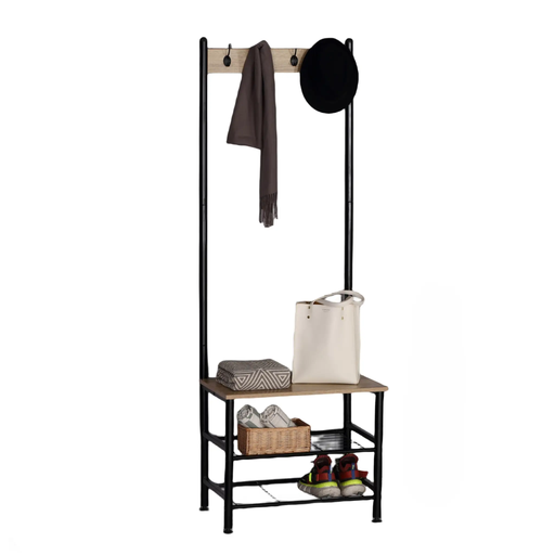 Coat Rack with Shoe Bench by salelink.co.nz