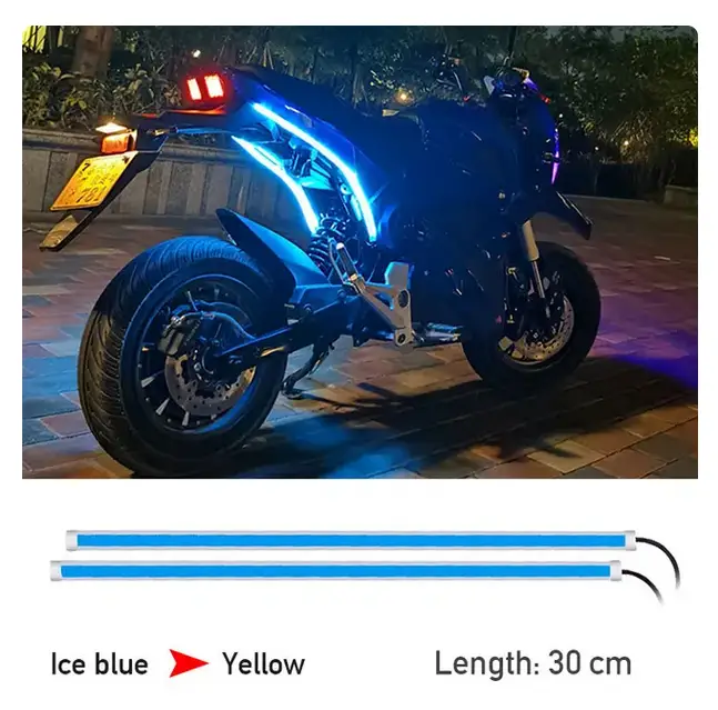 30CM Flexible Motorcycle Turn Signal Light by salelink.co.nz