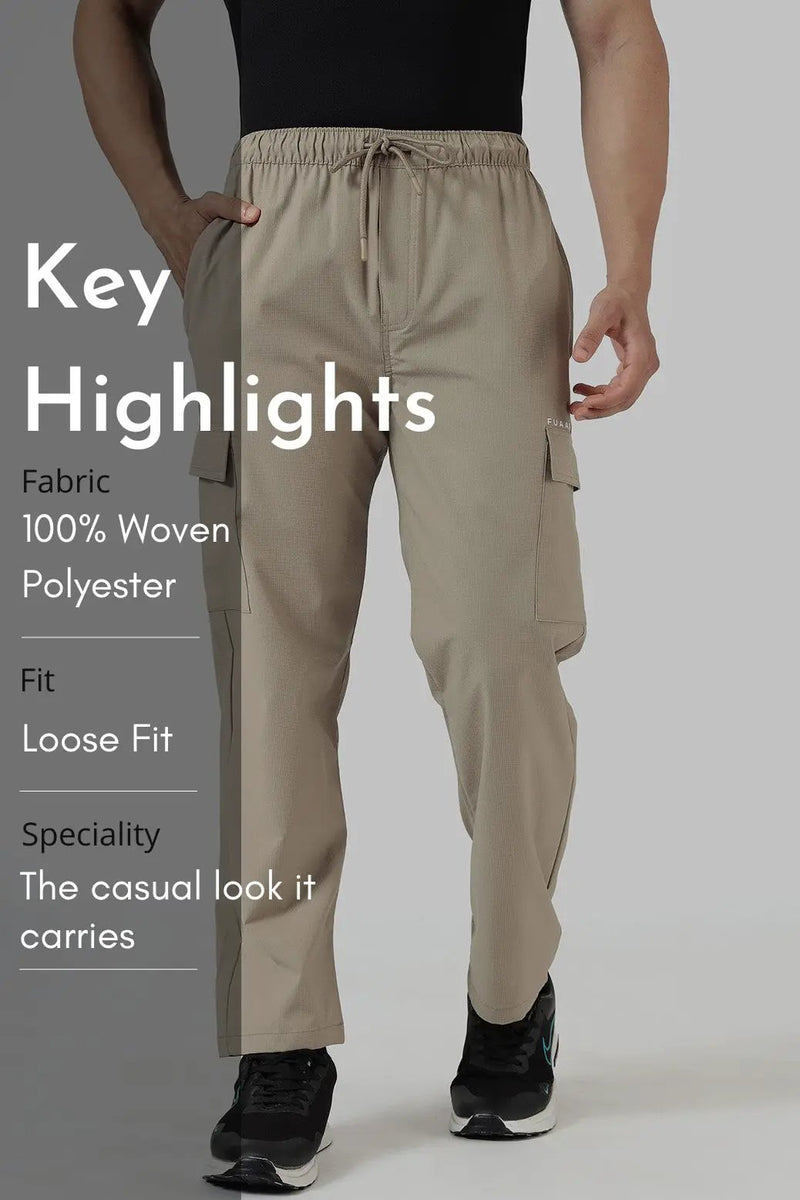 Vitality Straight Pants Beige by Fuaark Nz