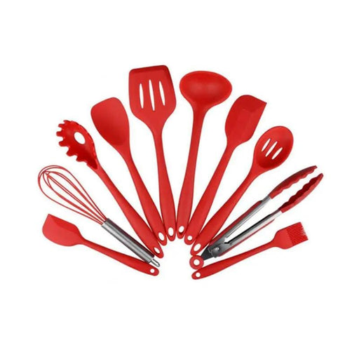g8buynz g8buynz 10Pcs/Set Silicone Heat Resistant Kitchen Cooking Utensils Non-Stick Baking Tool 10Pcs/Set Silicone Heat Resistant Kitchen Cooking Utensils Non-Stick Baking Tool