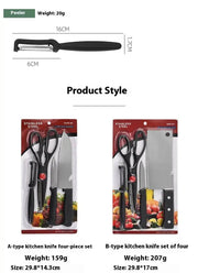 Kitchen Knives 8-Piece Gift Box Bone Cutting Knife Chef Scissors A spit 8piece Set by China Dropship