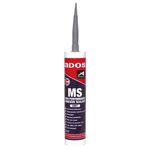 CRC Sealants & Fillers Wholesale ADOS MS High Performance Sealant Grey 400g (Pack of 12) ADOS MS High Performance Sealant Grey 400g - Wholesale | Action Outdoors
