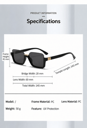 ECOTREK Sunglasses ECOTREK Women’s Semi-Rimless Sunglasses – Geometric Frame, UV400 HD11-11 ECOTREK Women’s Semi-Rimless Sunglasses – Geometric Frame, UV400 HD11-11