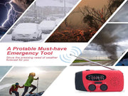 Mead's Supply & Equipment Outfitters limited Emergency Radios Portable Emergency Weather Radio with Solar, Hand Crank and LED Flashlight Portable Emergency Weather Radio with Solar, Hand Crank and LED Flashlight