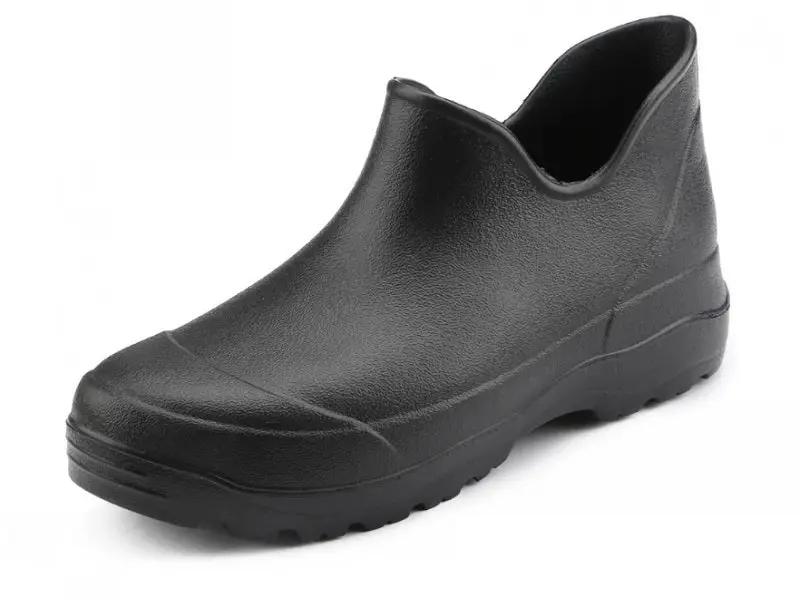 SIZE 14 Non-Slip Waterproof Ankle Boots Rubber Fashion Rain Bootie Shoes-BLACK by dealonline.co.nz