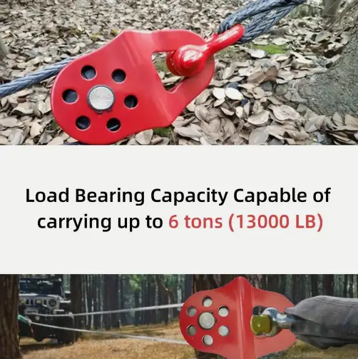Snatch Block Pulley 6 Ton Load Capacity by salelink.co.nz