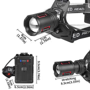 Super Bright LED Camping Headlamp Rechargeable Headlight Head Torch Fishing Light by China Dropship