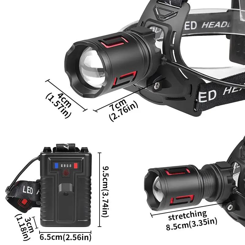Super Bright LED Camping Headlamp Rechargeable Headlight Head Torch Fishing Light by China Dropship