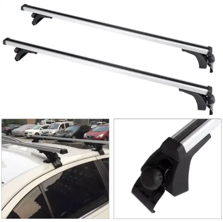 Universal Car Roof Racks Pod Aluminium Cross Bars Brackets by salelink.co.nz