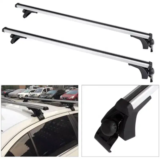 Universal Car Roof Racks Pod Aluminium Cross Bars Brackets by salelink.co.nz