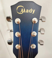 41" Full Size Wooden Acoustic Guitar - Blue by dealonline.co.nz