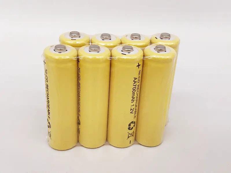 8Pcs 1.2V AA Rechargeable Battery 700mAh Rechargeable Ni-Cd Batteries by dealonline.co.nz