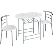 Modern Dining Set 1X Table + 2 Chairs by Yaheetech