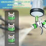 HVLP Spray Gun with 10Pcs 600ML Disposable Paint Cups, Automotive Gravity Feed by salelink.co.nz