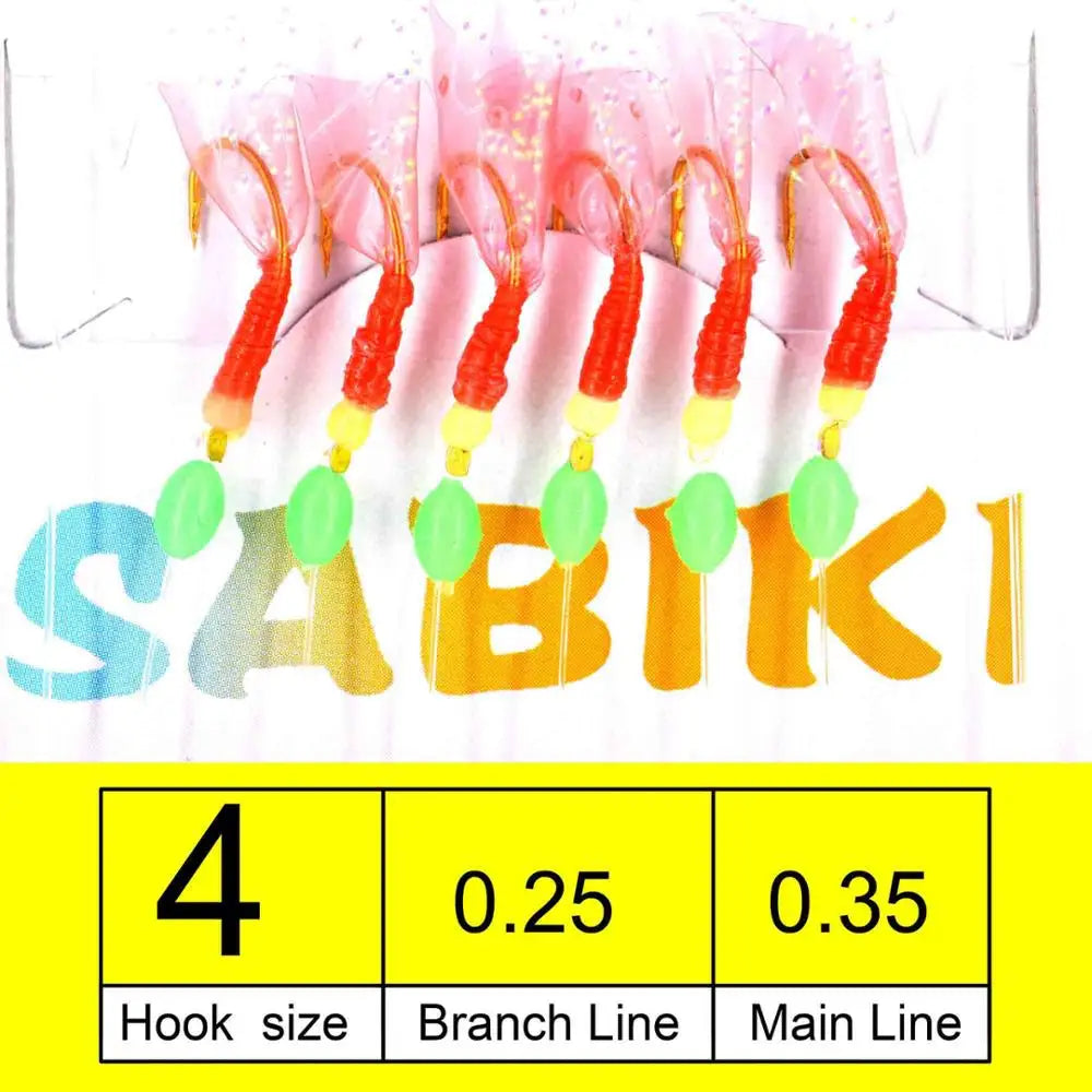 5 Packs High Quality Sabiki Sea Fishing Lures Rigs Hooks Saltwater Soft Fishing Lure Tackle For Big Game de pesca - Action Outdoors Kiwi