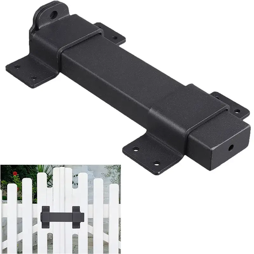 Gate Latches Flip Latch Bolt Latch Lock for Safety Door Black by salelink.co.nz
