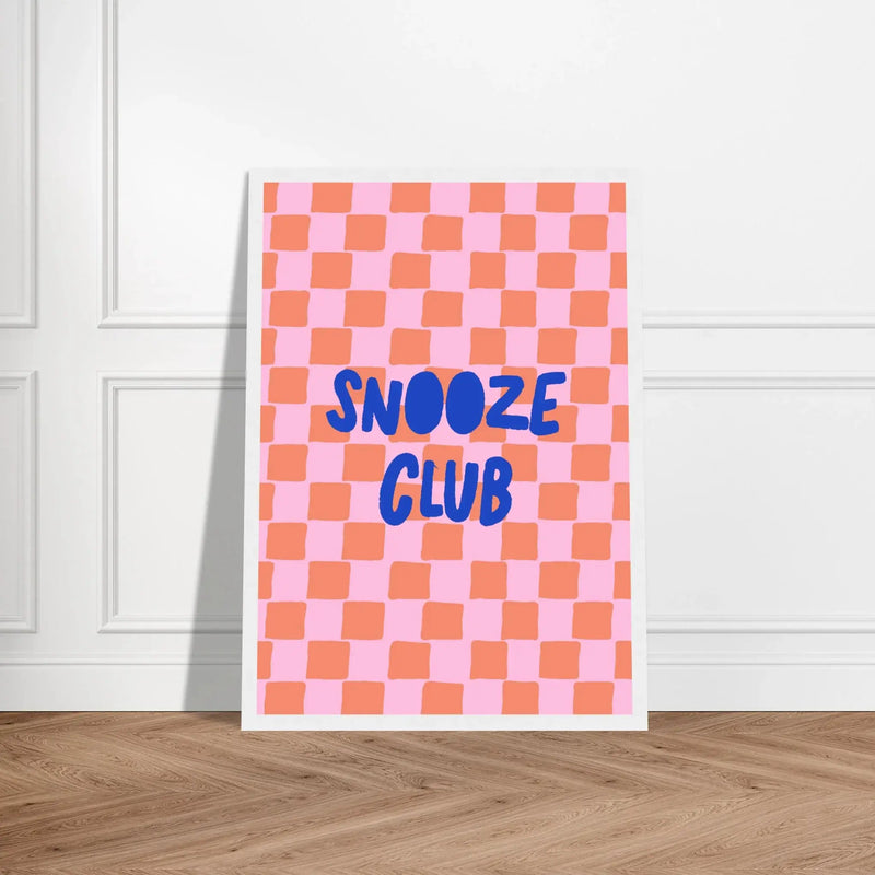 Snooze Club by Blank Wall Print Shop