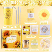 Aroma Sunflower Candle Bath Gift Box by Poppy Gifts