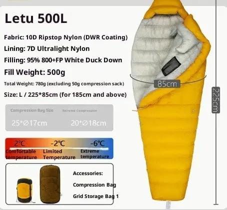 Mead's Supply & Equipment Outfitters limited Sleeping Bags Ultralight Down Sleeping Bag for Camping & Hiking Ultralight Down Sleeping Bag for Camping & Hiking