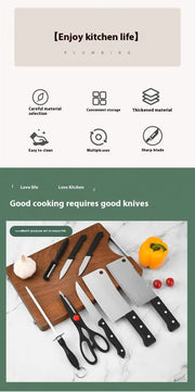 Kitchen Knives 8-Piece Gift Box Bone Cutting Knife Chef Scissors A spit 8piece Set by China Dropship