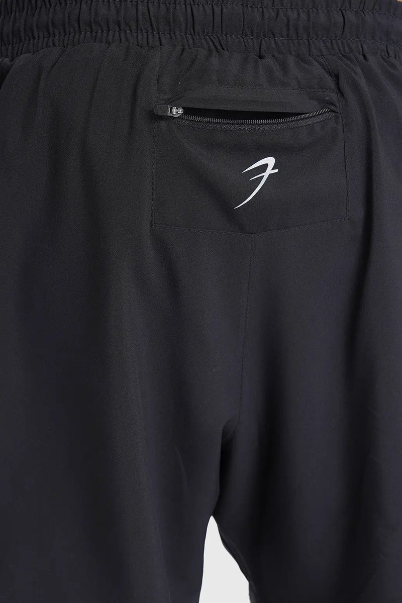 2 in 1 Mesh Shorts Black With Black by Fuaark Nz