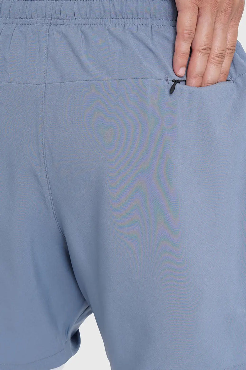 2 in 1 Laser Shorts Raw Steel by Fuaark Nz