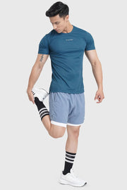 2 in 1 Laser Shorts Raw Steel by Fuaark Nz